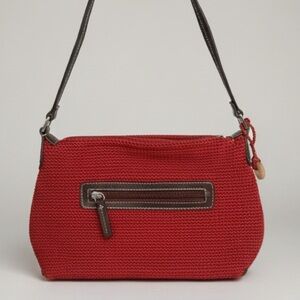 The Sak Red and Brown Textured Shoulder Hobo Bag - NWOT